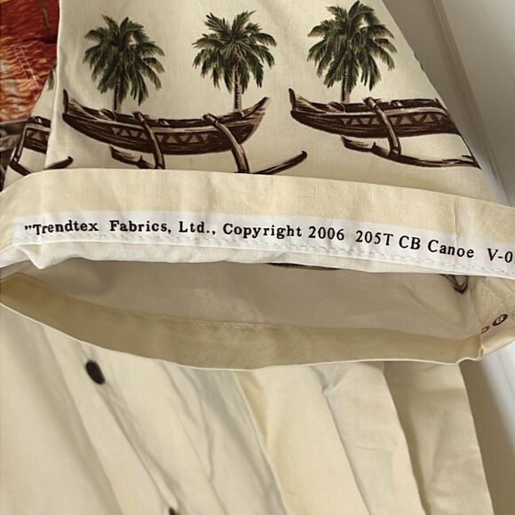 Hilo Hattie’s The Hawaiian Original Sunset with Canoes Circa 2006 Camp Style SZL - Picture 5 of 9